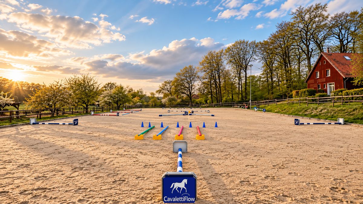 Aufgebauter Trainingsparcours